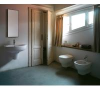 CERAMICA GLOBO GRACE SANITARI SOSPESI 52.36 VASO+BIDET+COPRIVASO BAINCO LUCIDO