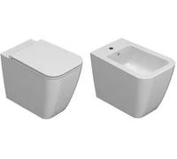 Ceramica Globo Serie Stone Set A Terra Wc+bidet+sedile Chiusura Rallentata Codice Prod: St001bi St009bi St020bi