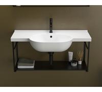 Ceramica Globo - Struttura sospesa acciaio nero per lavabo Mode ME080 - ME002SAR