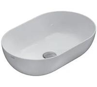 Globo T-Egde lavabo 54x36 cm ovale da appoggio bianco B6O54BO