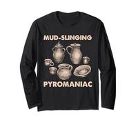 Ceramica Kiln Humor Mud Slinging Ceramic Artist Fire Studio Maglia a Manica