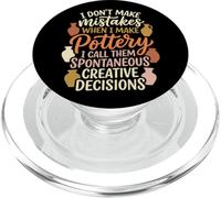 Ceramica Non commetto errori Le chiamo decisioni creative PopSockets PopGrip per MagSafe