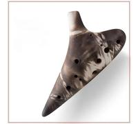 Ceramica Ocarina Strumenti Musicali Fantasia Rossa (Color : 3/4)
