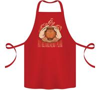 Ceramica Pensionamento Piano Divertente Cotone Grembiule 100% Biologico