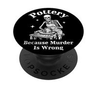Ceramica perché l'omicidio è sbagliato Skeleton Potter PopSockets PopGrip Adesivo
