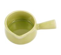 Ceramica Piccolo Bricco con Manico e Beccuccio Verde 60ml | Dosaggio Controllato per Salse e Condimenti, Uso Domestico o Ristorazione, per Tavola Colazioni e Feste