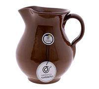 CERÁMICA RAMBLEÑA | Brocca di Argilla di Terracotta | Brocca di Vino | Brocca di Birra | Brocca d'acqua | Brocca Ceramica Barro Rosso 100% Fatto e Decorato a Mano | Fatto in Spagna | 1 Litro