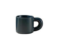 Ceramica resistente alle alte temperature rotondo grande orecchio maniglia grasso tazza domestica semplice personalità-Syria dolce-tazza blu scuro
