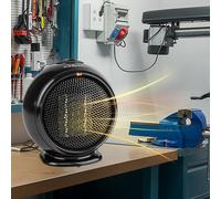 Ceramica Riscadatore Ventola Riscaldamento Nero Regolabile Termostato