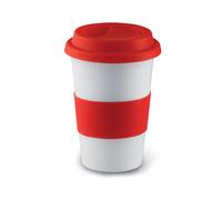 Ceramica Take Away Viaggio Mug Caffè / Tè Silicone Coperchio Isolante Top e Grip