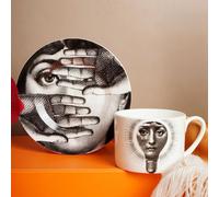 Ceramica Tazza di Caffè Qualità Stile Vintage e Piattino Casa Cucina Ware Nuovo