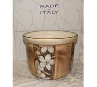 CERAMICA TOSCANA VASO CACHE POT FIORIERA IBISCUS IDEA REGALO CASAFASHIONITALIA