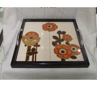 CERAMICA TOSCANA VASSOIO QUADRATO 92110 IDEA REGALO CASAFASHIONITALIA