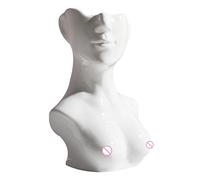 Ceramica Viso Vaso Artistico Testa Vaso Busto Donne Viso Planter Corpo Umano Centrotavola Vaso per Giardino Casa Ufficio Tavolo Vassoio Decorazione