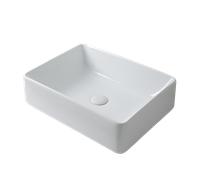 Ceramiche Arcadia - CIOTOLE SLIM LAVABO IN APPOGGIO 50 - Nero Matt