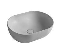 Ceramiche Arcadia - MADE LAVABO OVALE IN APPOGGIO 50X38 - Bianco e Oro Lucido