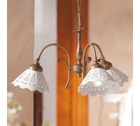 Ceramiche Lampada a sospensione Semino, ceramica, 3 luci Ceramiche