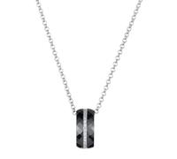 CERANITY 1-52/0002-N - Collana da Donna in Argento 925/1000, Ceramica e zircone, 4,51 g, 45 cm, Nero