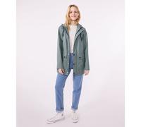 Cerata media lunghezza cerniera e cappuccio Verde XL Tinta unita