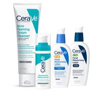 CeraVe Acne Skin Care Set, detergente schiumogeno + siero al retinolo + lozio...