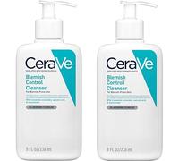 CeraVe Blemish Control Face Cleanser Duo Pack - 2% acido salicilico e niacinamide - Gel detergente quotidiano anti-imperfezioni per pelli grasse e soggette a imperfezioni, 236 ml x 2