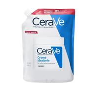 CeraVe Ricambio crema idratante, ideale per pelli secche e molto secche, ripristina la barriera cutanea, arricchita con ceramidi essenziali e acido ialuronico, adatto per viso e corpo, 450 g
