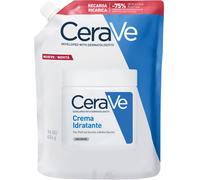 CeraVe Ricambio crema idratante, ideale per pelli secche e molto secche, ripristina la barriera cutanea, arricchita con ceramidi essenziali e acido ialuronico, adatto per viso e corpo, 450 g