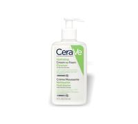 CeraVe Crema Idratante Schiuma Detergente con Aminoacidi per Pelli Normali e Secche 236ml Detersione delicata e rimozione della protezione solare per pelli sensibili