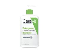 CeraVe Gel detergente crema idratante per pelle normale a secca, rimuove trucco, sporco e grasso, per viso, con ceramidi essenziali, aminoacidi e acido ialuronico, 473 ml