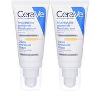CeraVe Crema Viso Idratante SPF30 24 ore con acido ialuronico 52 ml 2x