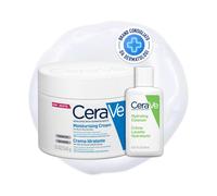 CeraVe Kit Corpo e Viaggio Crema Idratante Viso e Corpo Per Pelle Secca Con
