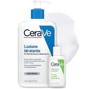 Cerave Kit Corpo E Viaggio, Lozione Idratante Viso E Corpo, per Pelle Secca, Con