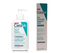 Cerave Kit Detergente Controllo Imperfezioni + Gel Controllo Imperfezioni Aha e Bha