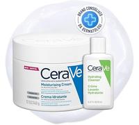 CeraVe kit viso corpo crema idratante 340g + detergente viso 20ml pelle secca