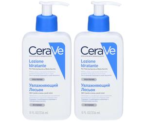 CeraVe Lozione Idratante Corpo Pelle da Secca a Molto Secca 236 ml 2x2