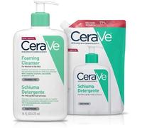 CeraVe Schiuma Detergente Viso e Corpo 473 ml Per Pelle Normale e Grassa + REFILL 473 ml