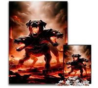 Cerbero cane a tre teste puzzle da 1000 pezzi per adulti puzzle impossibili per adulti regalo perfetto per familiari e amici adatto per bambini dai 14 anni in su 1000 pezzi (75x50 cm)