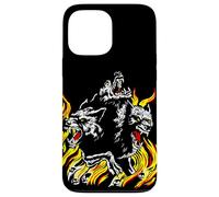 Cerbero con fiamme Teschi Mitici Inferno Guardia Inferno Cani Custodia per iPhone 13 Pro Max