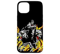 Cerbero con fiamme Teschi Mitici Inferno Guardia Inferno Cani Custodia per iPhone 15 Plus