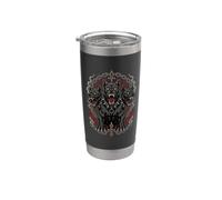Cerberus - Cane a tre teste, guardiano gotico Hellhound Bicchiere termico in acciaio inox doppia parete