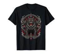 Cerberus - Cane a Tre Teste, guardiano Gotico Hellhound Maglietta