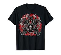 Cerberus - Cane a Tre Teste, Guardiano Hellhound Dark Fantasy Maglietta