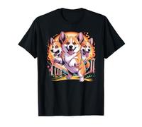 Cerberus Corgi Mitologia Hellhound a tre teste amante dei cani Maglietta
