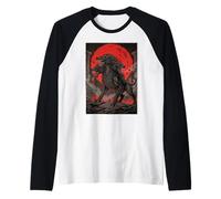 Cerberus Underworld Mitologia Greca Hellhound Edgy Maglia con Maniche Raglan