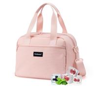 Cerbonny Borsa per il pranzo da donna, borsa per il pranzo congelabile con borsa del ghiaccio integrata