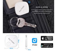 Cerca chiavi Bluetooth intelligente, cerca oggetti per Apple Trova il mio, protezione della privacy con batteria sostituibile, design resistente