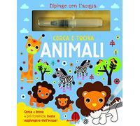 Cerca e trova animali. Dipingo con l'acqua. Con pennarello ad acqua