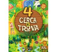 Cerca e Trova per Bambini 4 anni: Grande libro prescolare di giochi e passatempi enigmistici con attività educative e interattive sugli animali per le vacanze della scuola materna