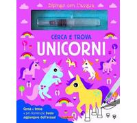 Cerca e trova unicorni. Dipingo con l'acqua. Con pennarello ad acqua