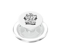 Cerca il regno di Dio sopra ogni altra citazione cristiana PopSockets PopGrip per MagSafe
